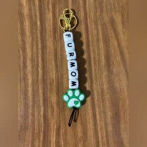 Furmom With Paw Keychain